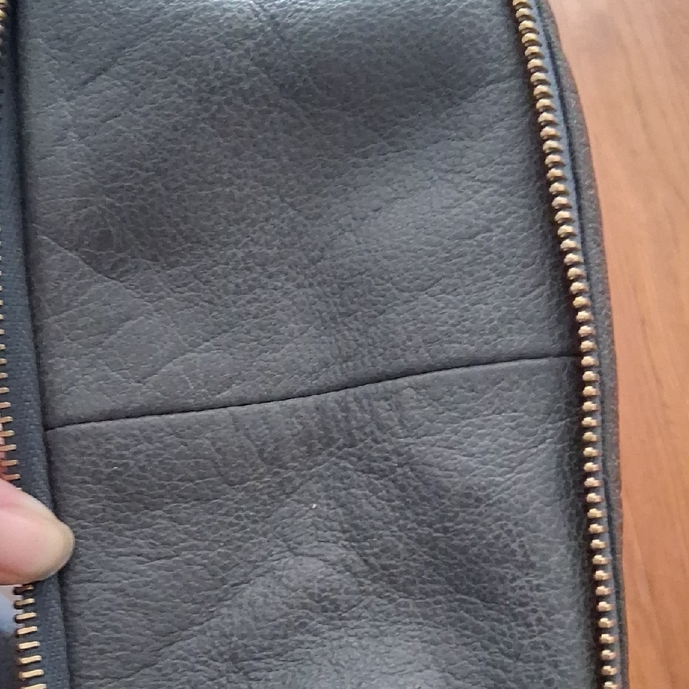 Dooney & Bourke Olive Leather Crescent Shoulder Bag - Picture 5 of 8